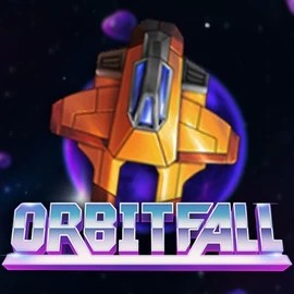 Orbitfall slot logo by ELK Studios at VipLuck CasinoOrbitfall