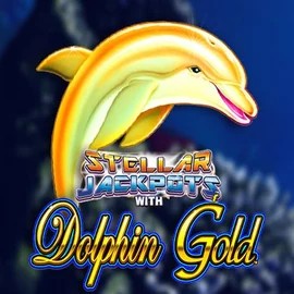 Dolphin Gold with Stellar Jackpots slot icon by Lightning Box Game, available at VipLuck Casino