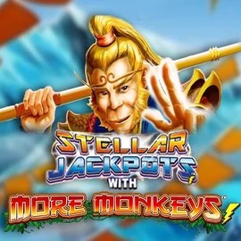 Stellar Jackpots with More Monkeys by Lightning Box Game, showcased at vipsluck.pl – game logo